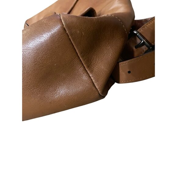 Coach Leather Backpack Brown Drawstring Flap Vintage Style Used - Picture 7 of 16